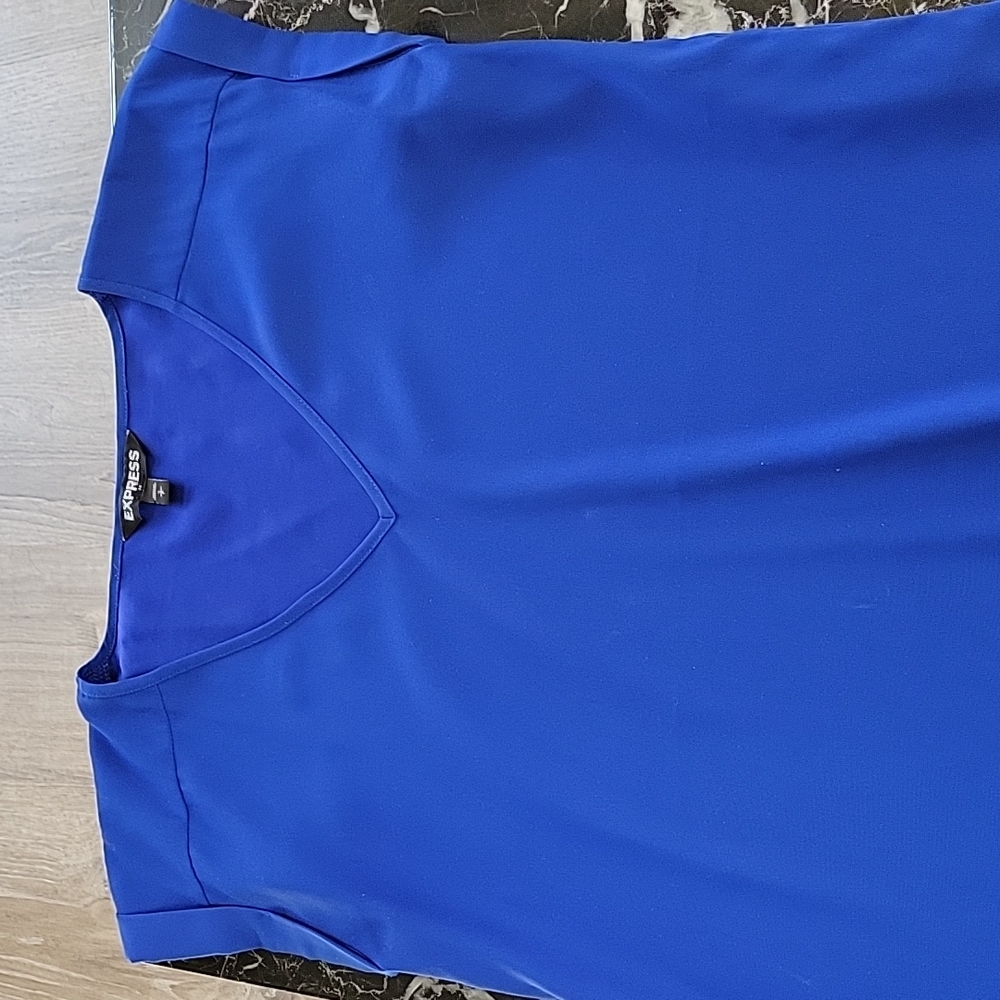 Folded sleeve blouse